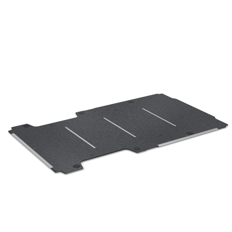 Podea din placaj de mesteacăn de 12 mm si sine de ancorare transversale